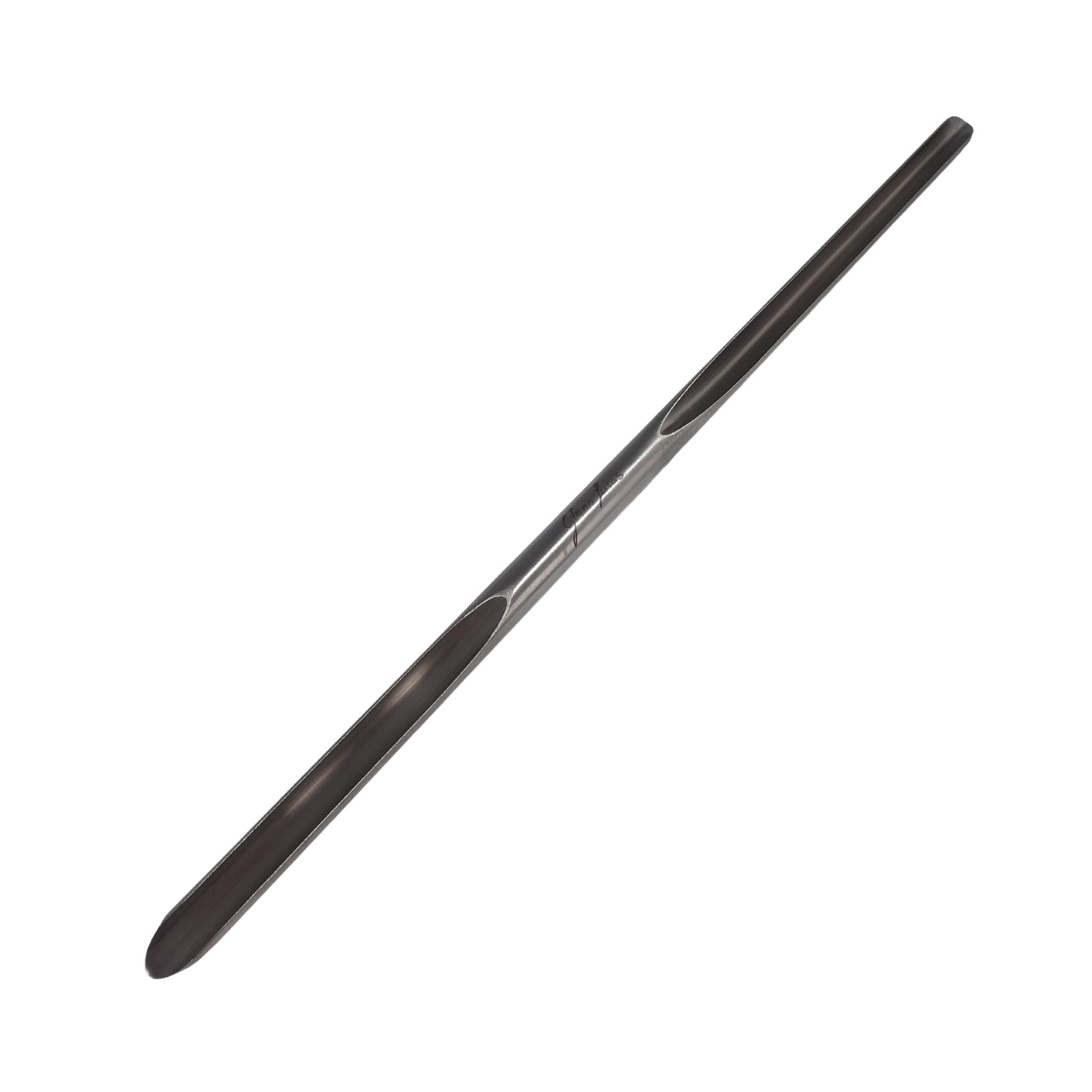 high speed steel double ended gouge stem on a white background