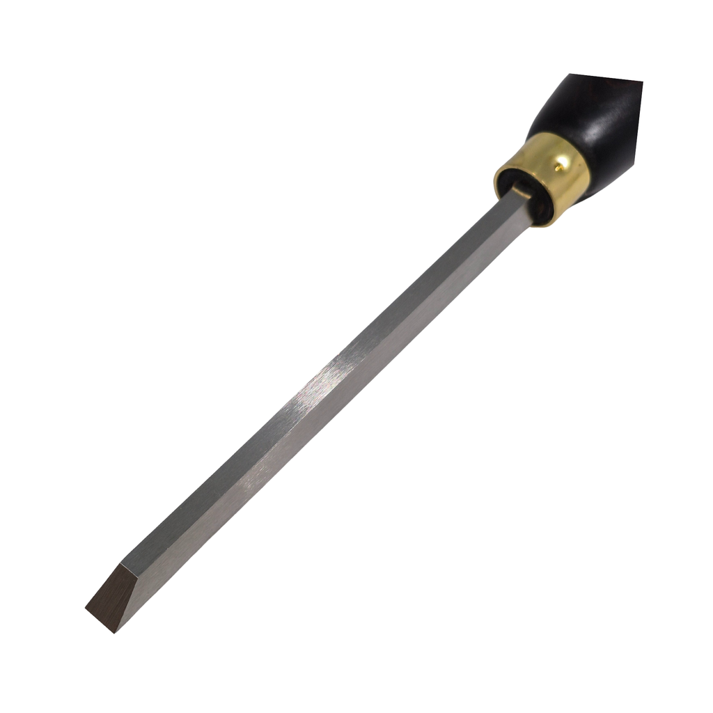 high speed steel woodturning bedan tool rear on a white background