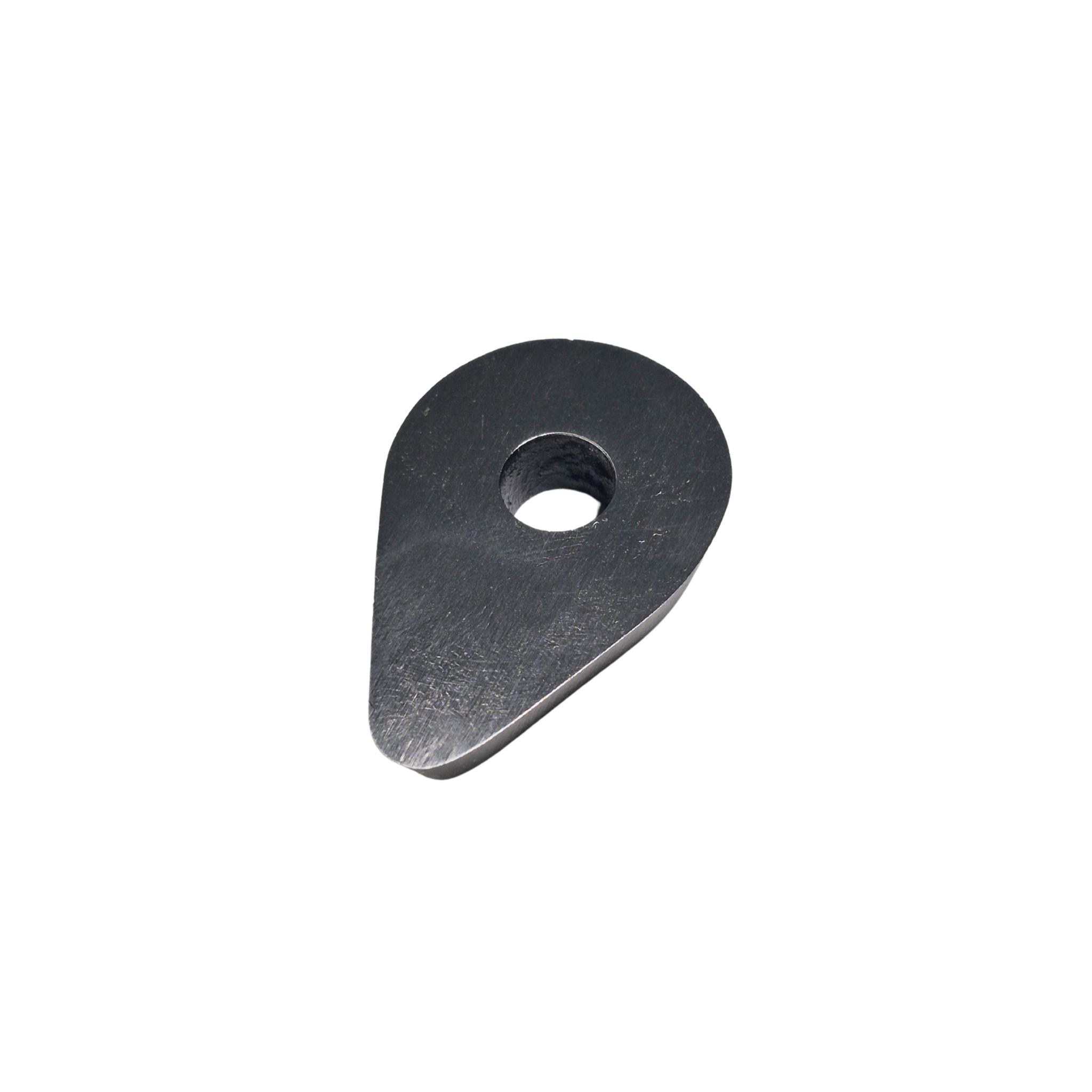 high speed steel pear scraper tip on a white background