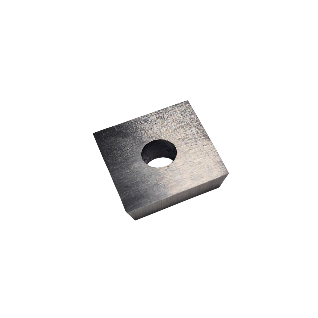 high speed steel square scraper tip on a white background