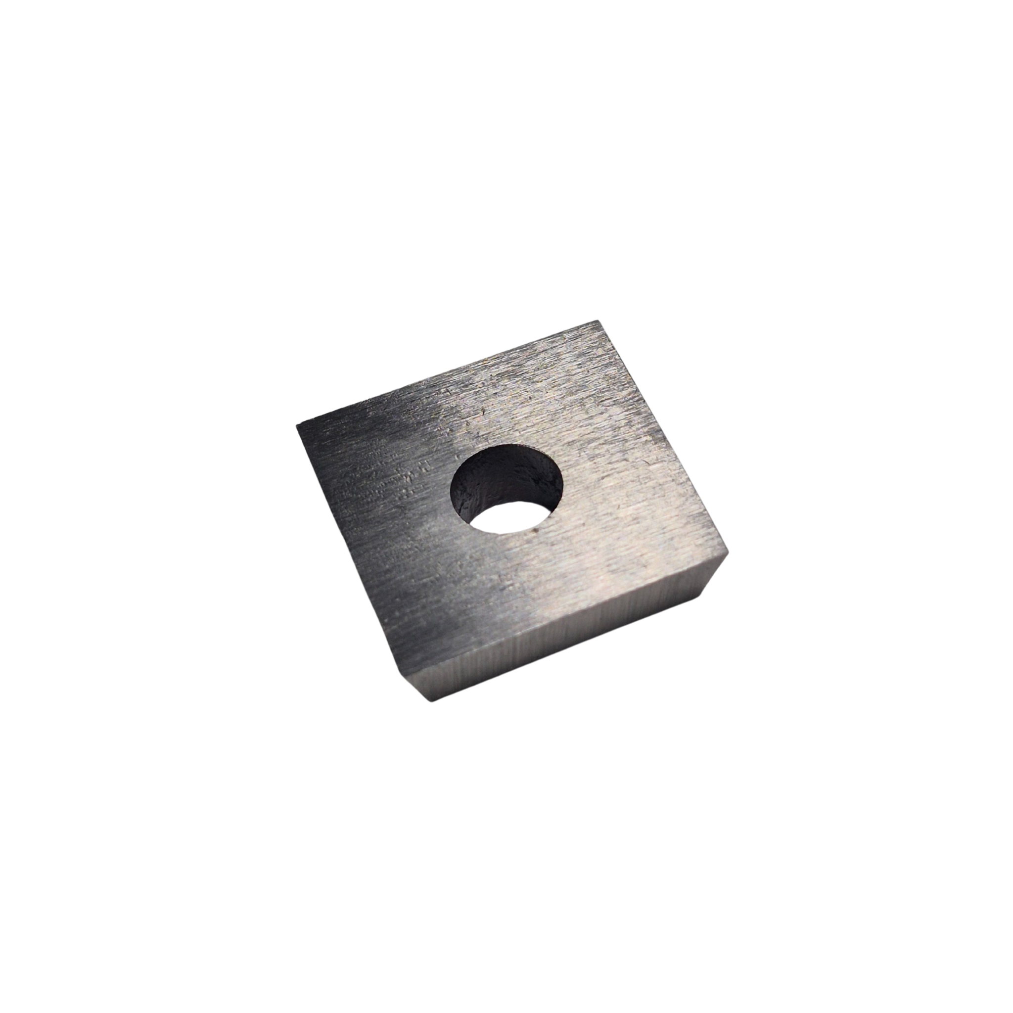 high speed steel square scraper tip on a white background