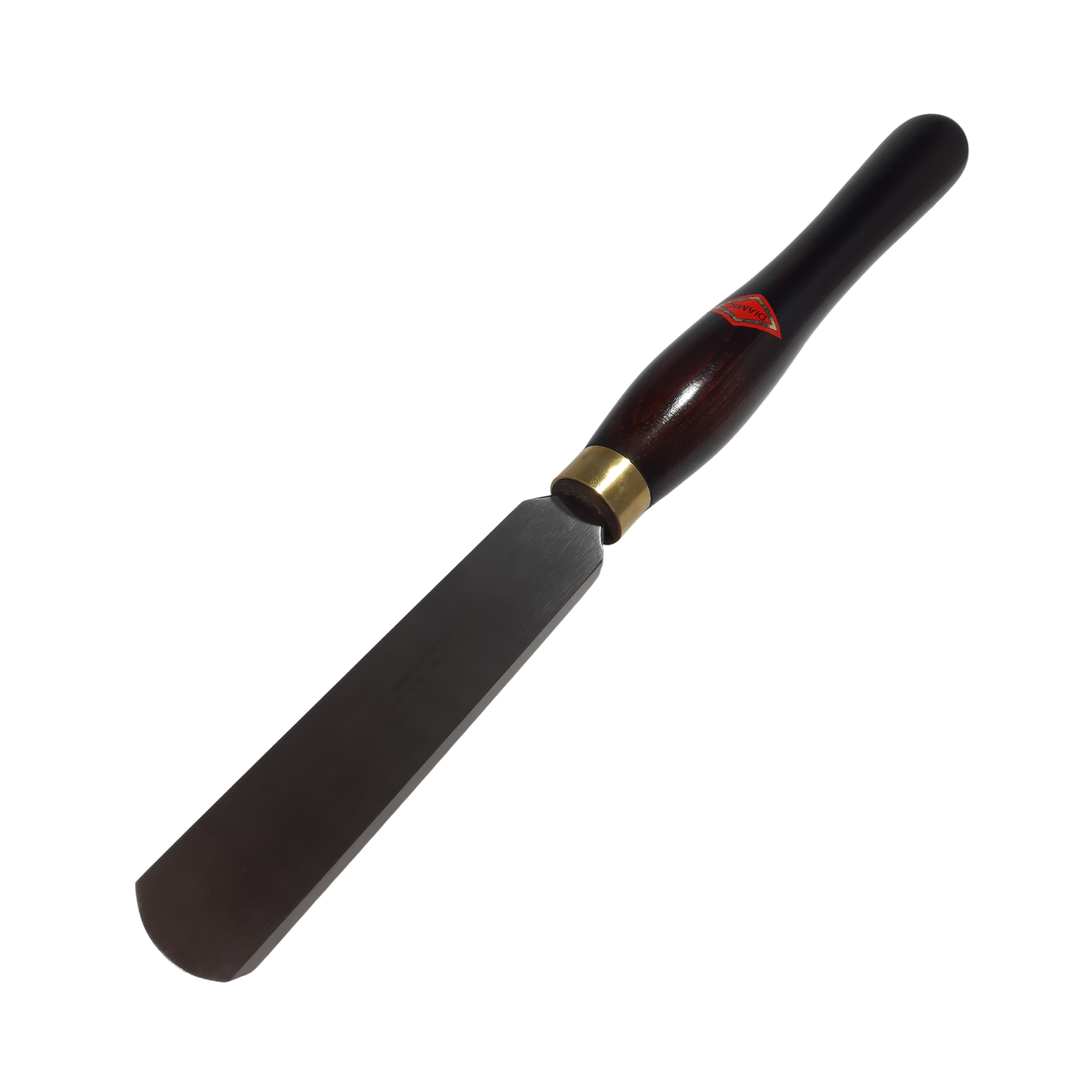 woodturning heavy duty domed scraper with high speed steel blade and wooden handle on a white background