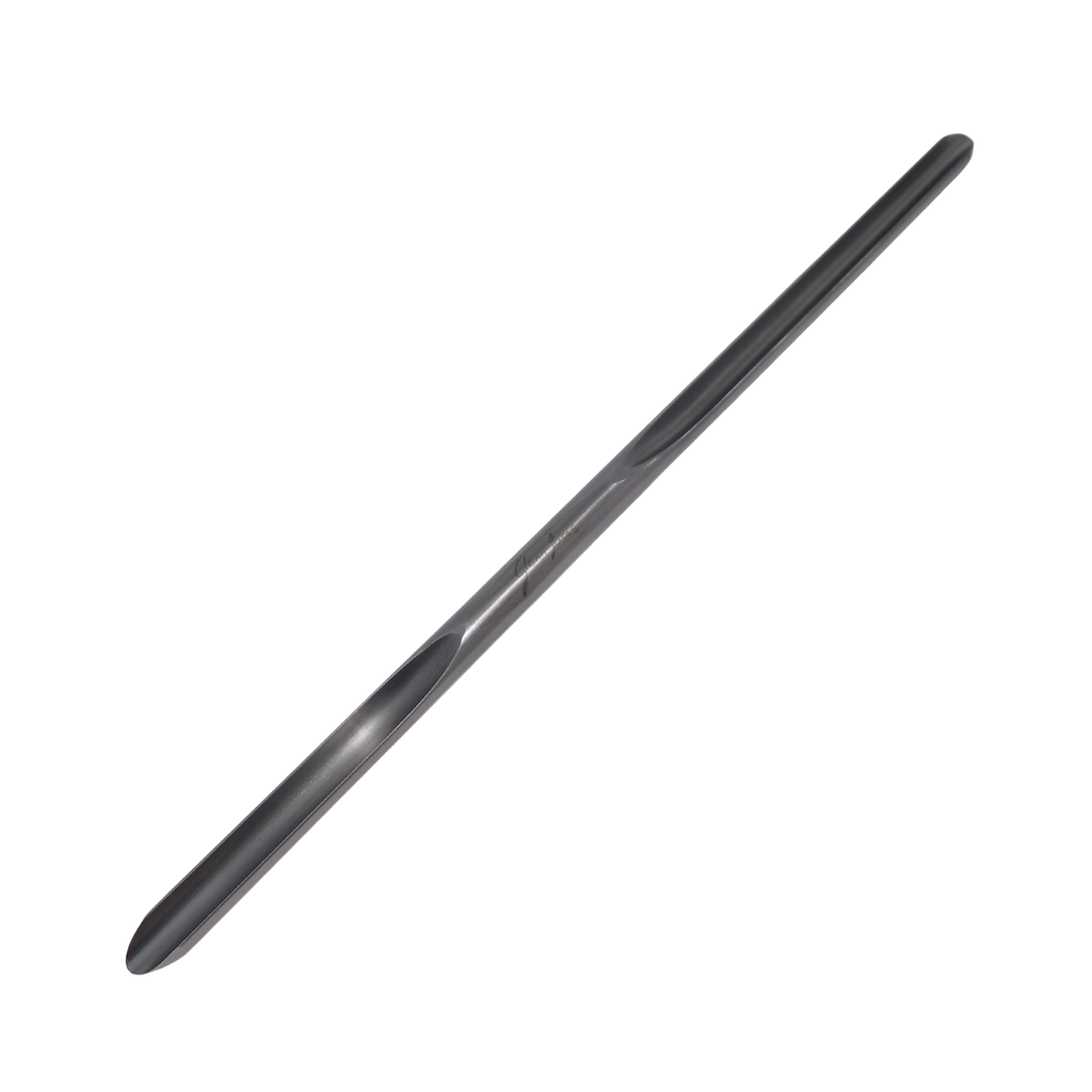 high speed steel double ended gouge stem on a white background